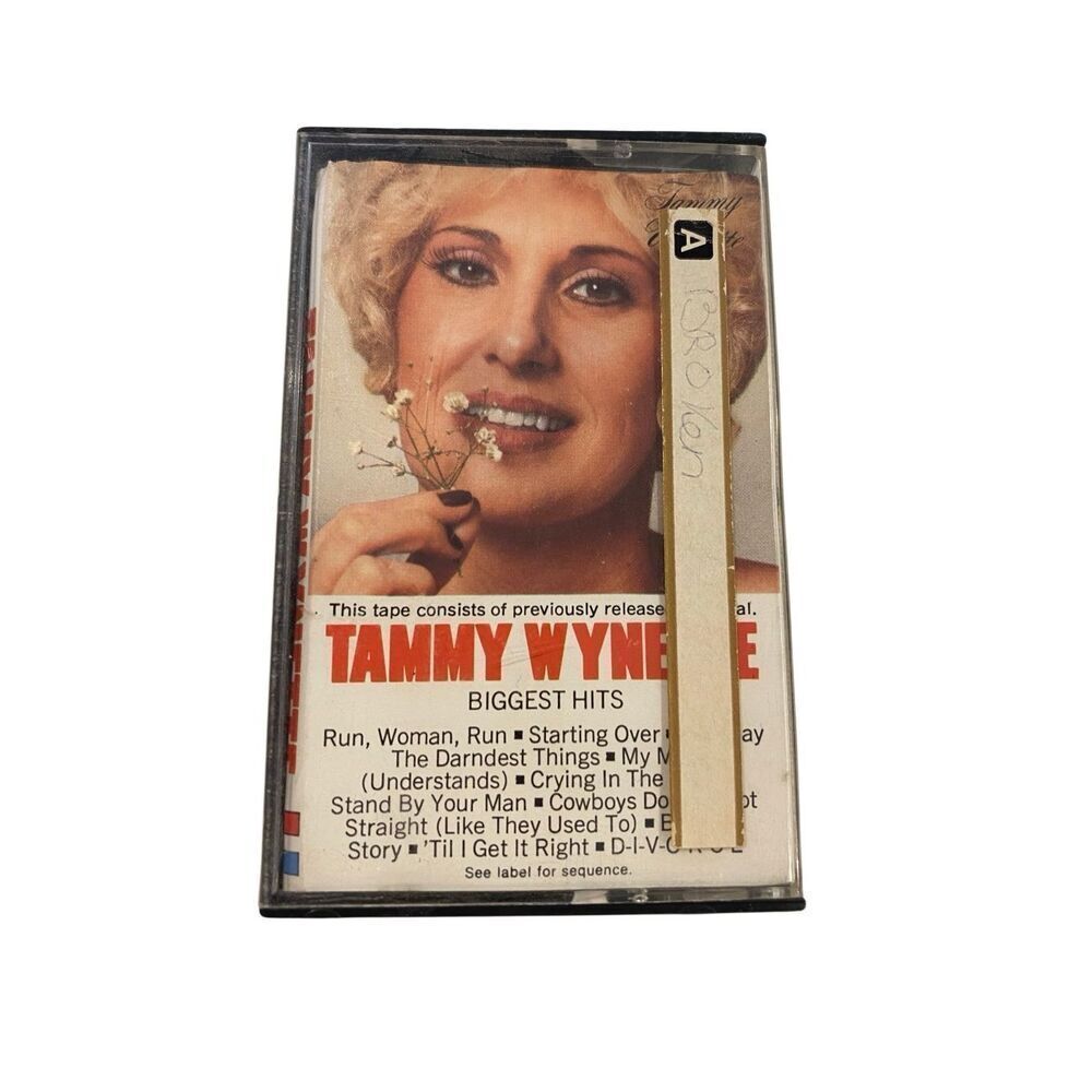 Tammy Wynette Biggest Hits Cassette Tape Country Compilation Vtg Epic Records